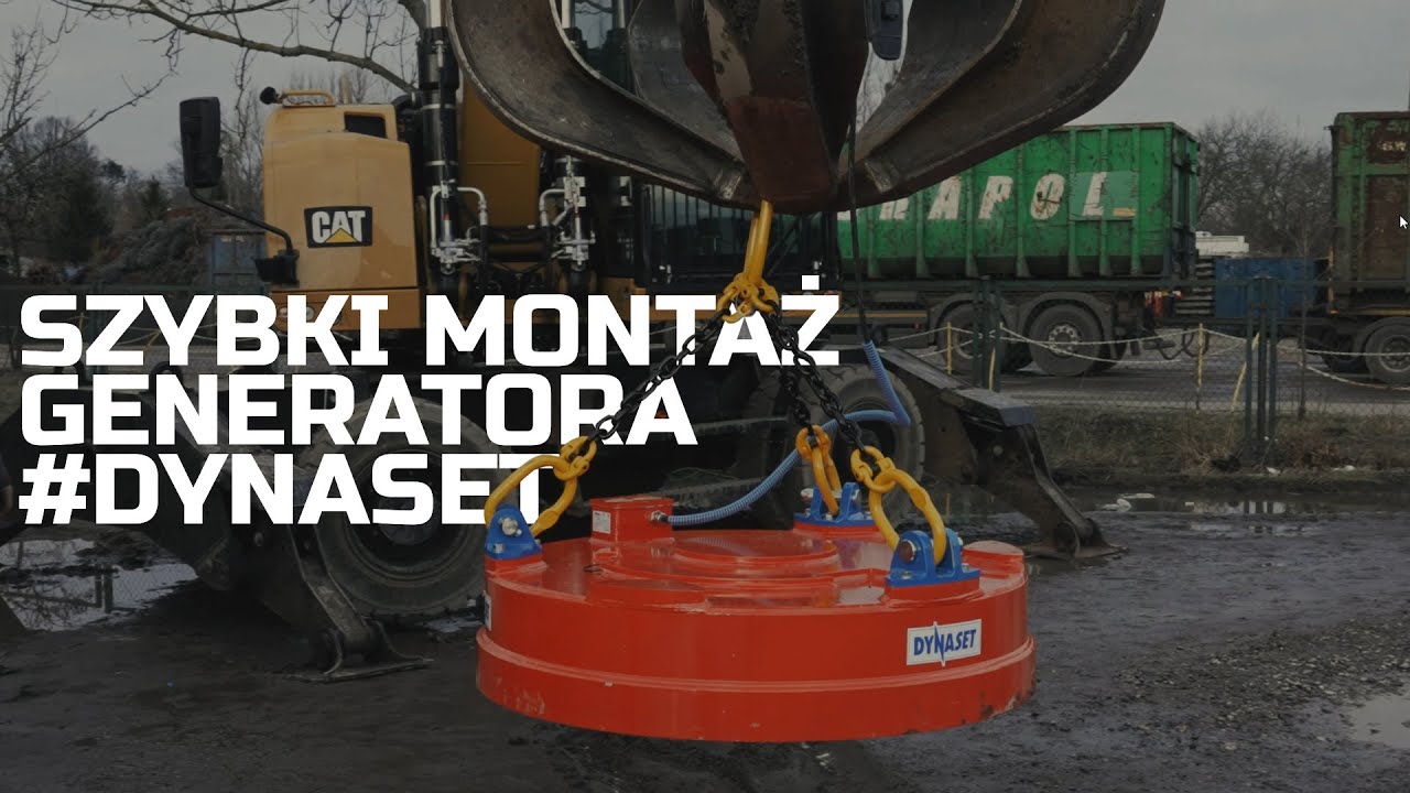 Hydrauliczny generator magnetyczny HMG pro 10 kW - Koparka Cat MH3024