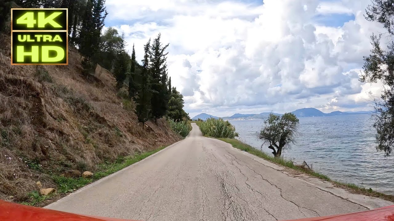 Corfu Island. Greece. 1hour of relaxing ride from Petriti to Ipsos Beach. 40 km long route.