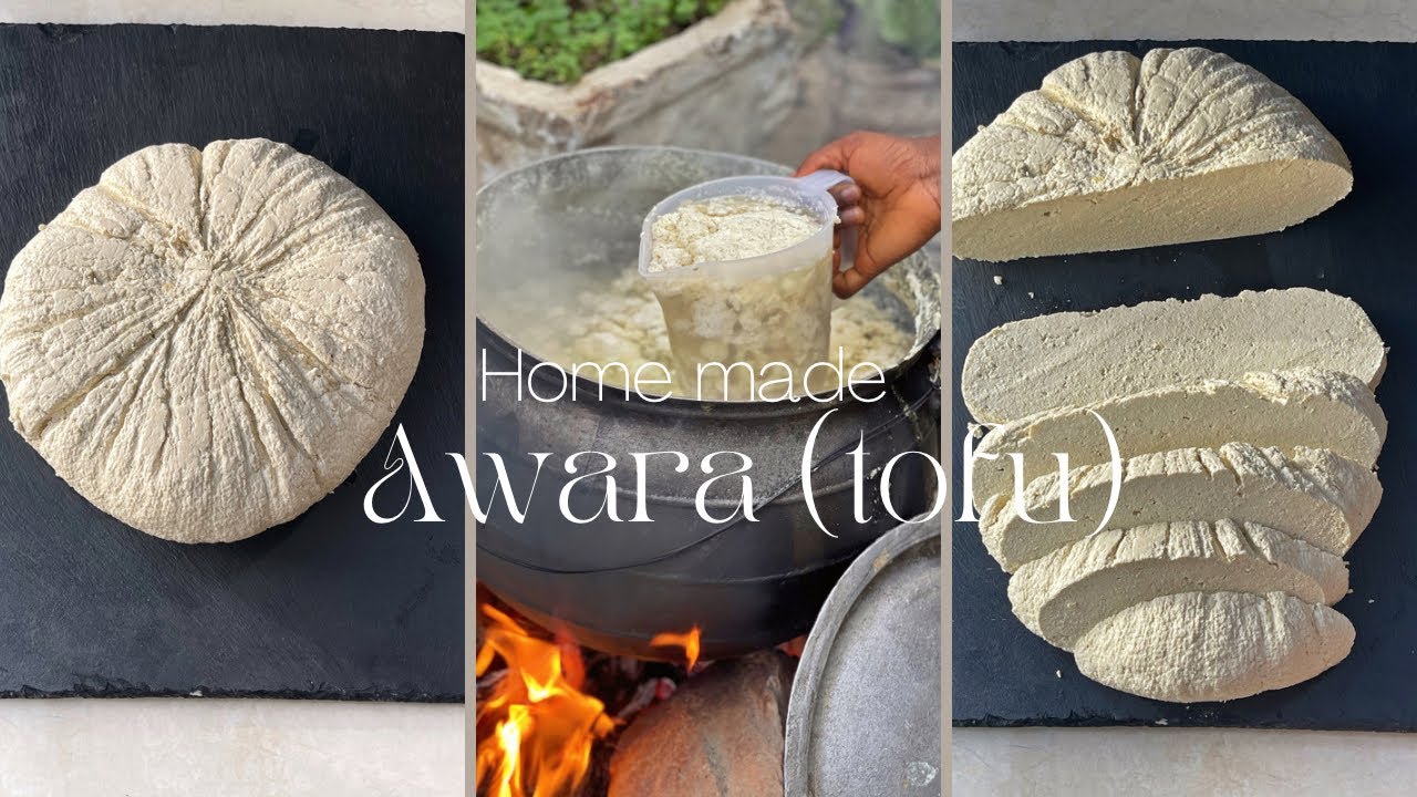 How to make awara /tofu from scratch - traditional way