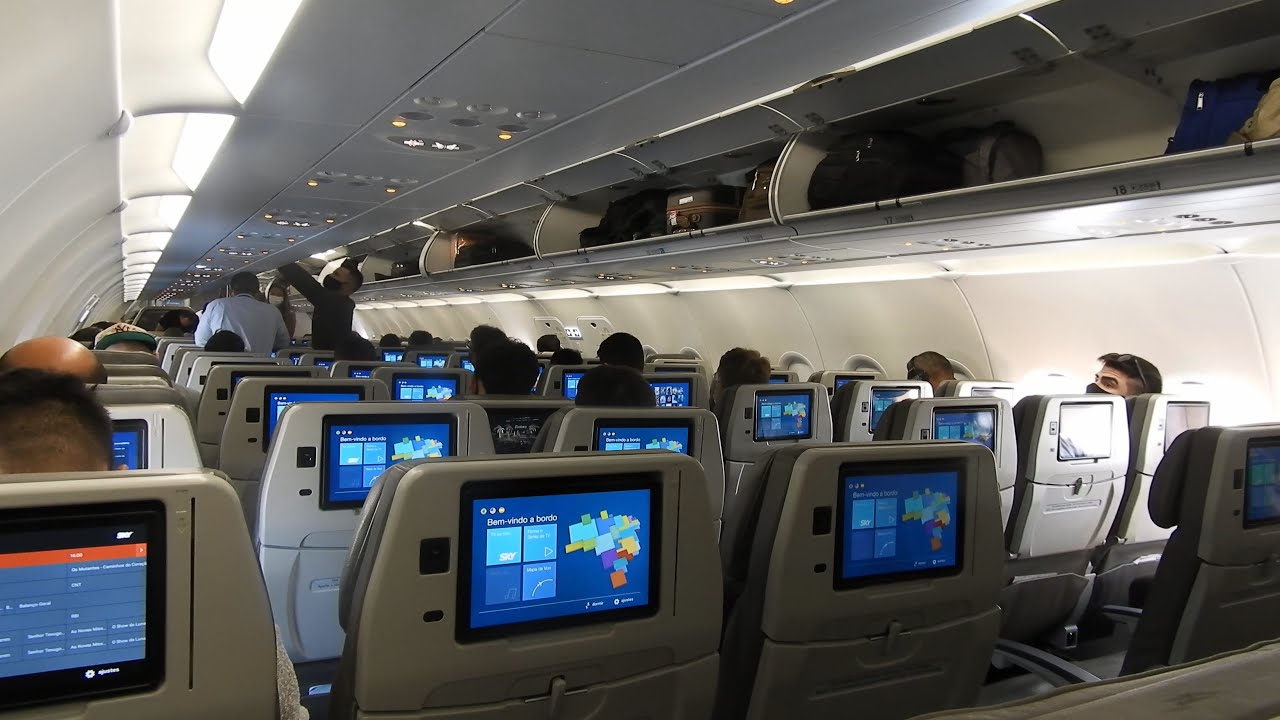 ENTRANDO NO A320NEO AZUL - DECOLAGEM NO AEROPORTO SANTOS DUMONT - RIO DE JANEIRO