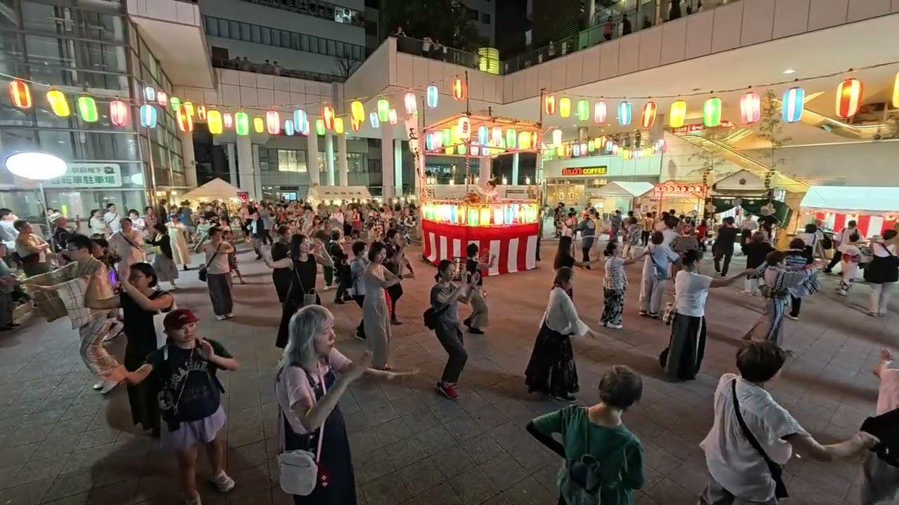 八木節　日暮里諏方神社祭礼納涼盆踊り大会４　日暮里中央町会　日暮里駅前広場　2025年8月23日