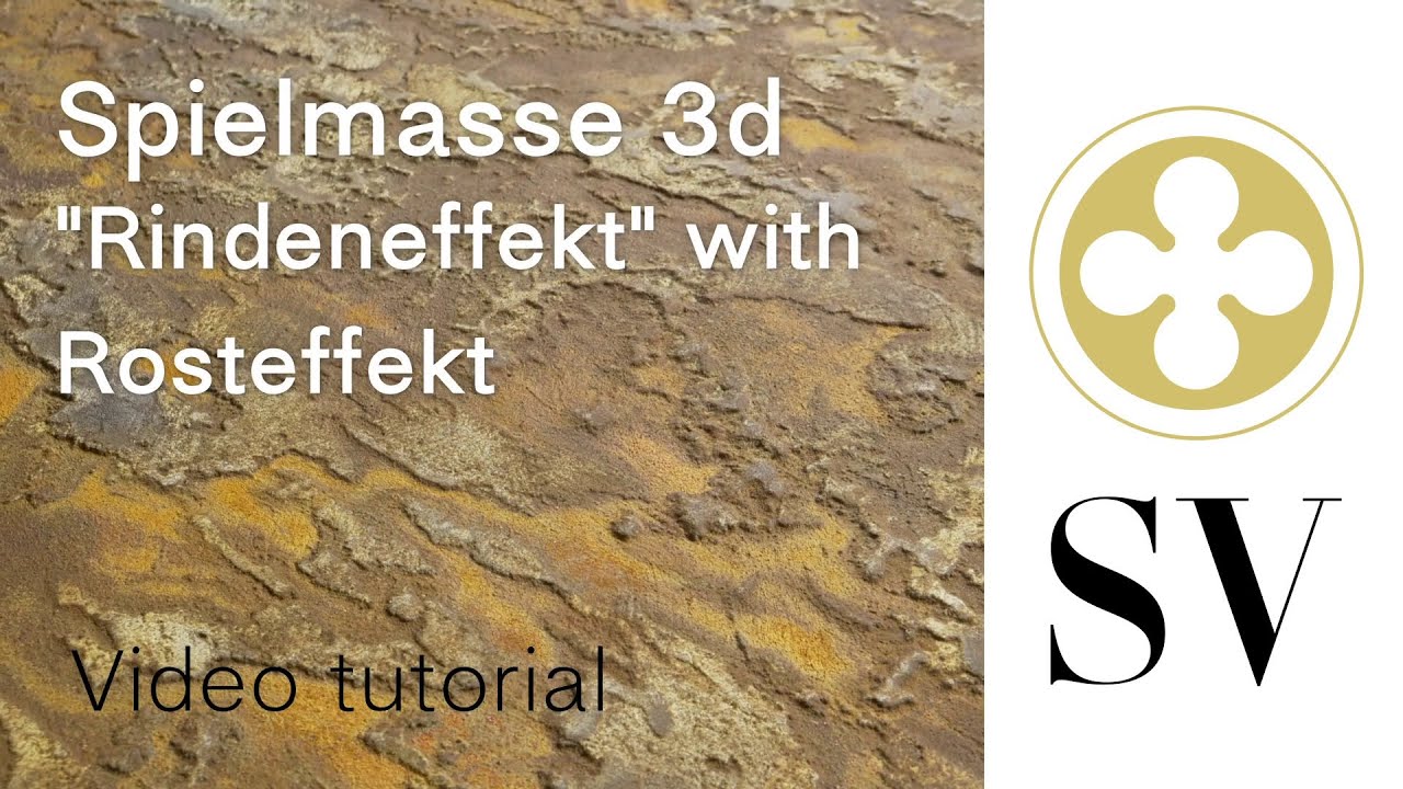 Spielmasse 3D Rosteffekt und Rindeneffekt by Stucco Veneziano Shop | Video Tutorial 2025