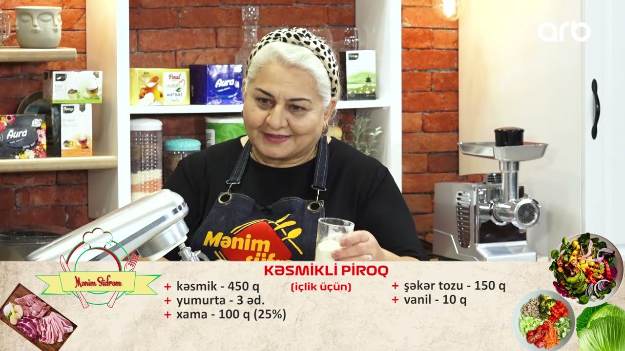 Mənim süfrəm - Su börəyi və kəsmikli piroqun hazırlanması