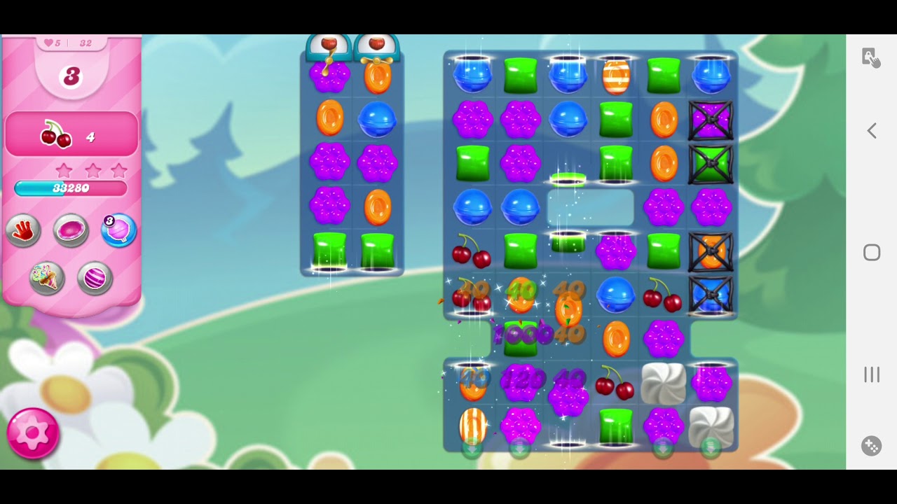 Candy Crush Saga | Level 32 | Collect all the Cherries