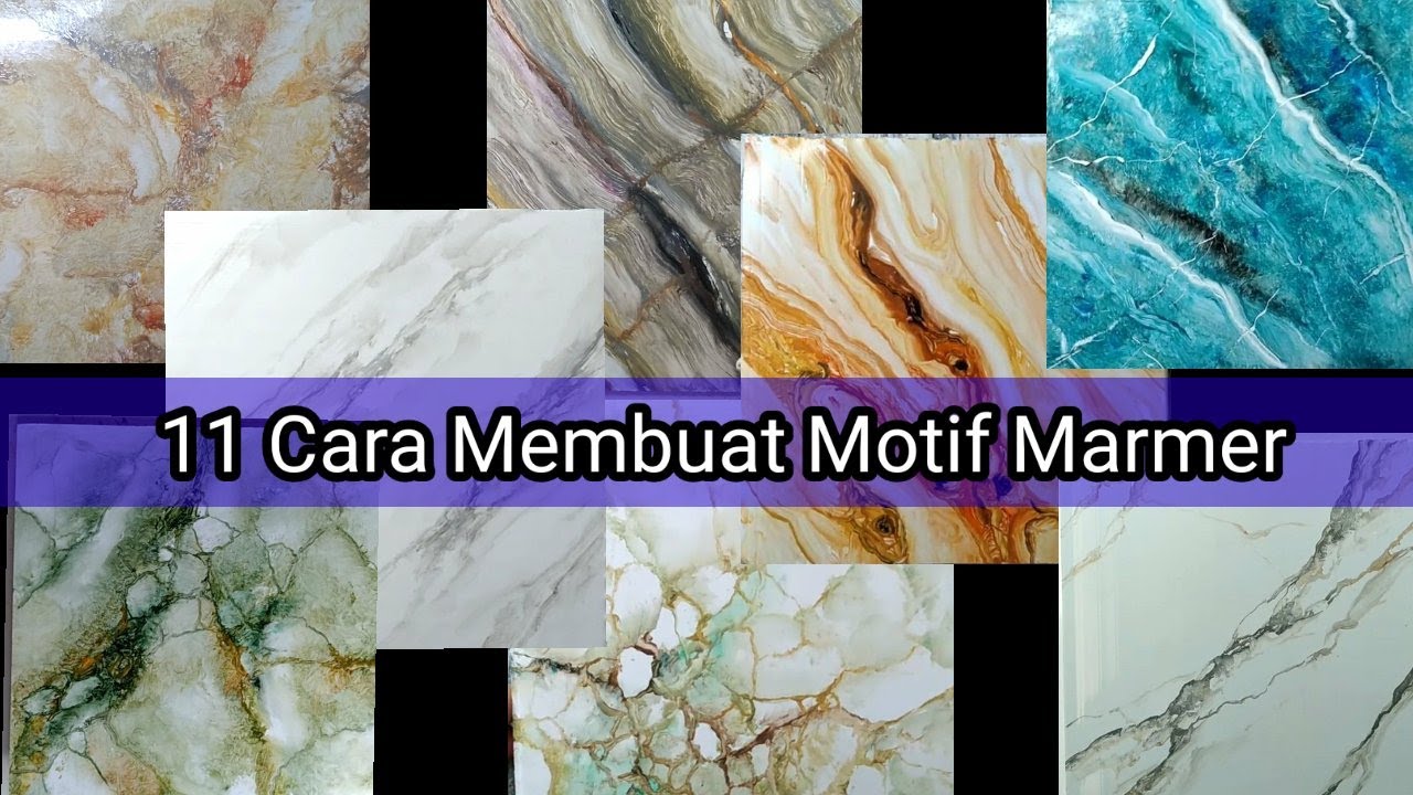 11 IDE dan CARA MEMBUAT MOTIF MARMER
