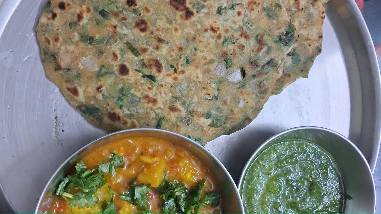 Methi paratha recipe # aloo tamatar ki sabji recipe # paratha chutney #food vlog # Food corner 