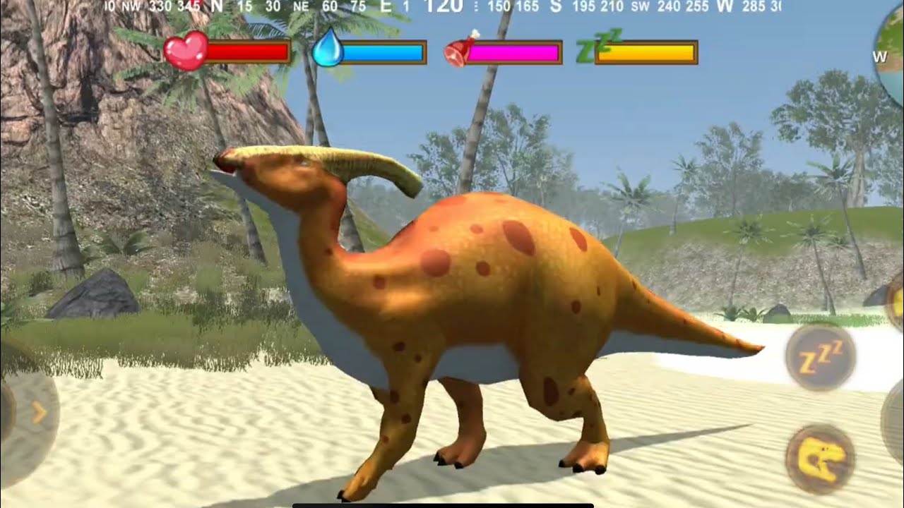 Best Dino Gamer Simulator- Parasaurolophus Talking #dinosaur #jurassic #games #dinossauros