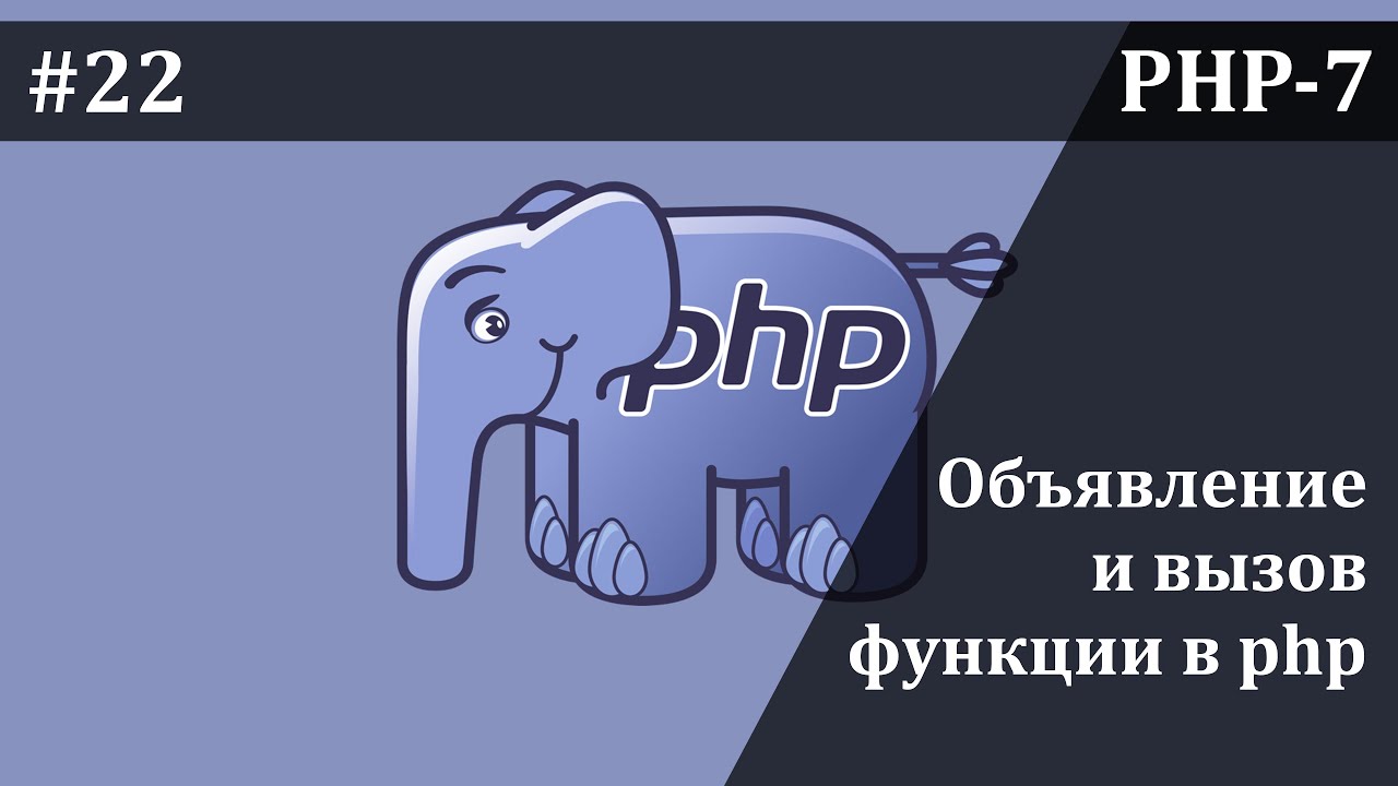 Объявление и вызов функции в PHP | Базовый курс PHP-7