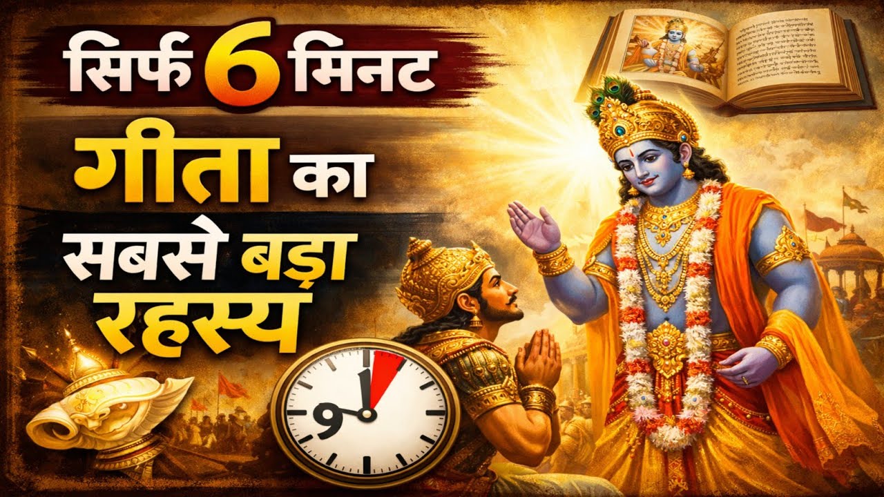 6 मिनट में गीता का अमृत ज्ञान | जीवन की हर समस्या का समाधान | Krishna Gita Saar | Nij Bhakti Sagar