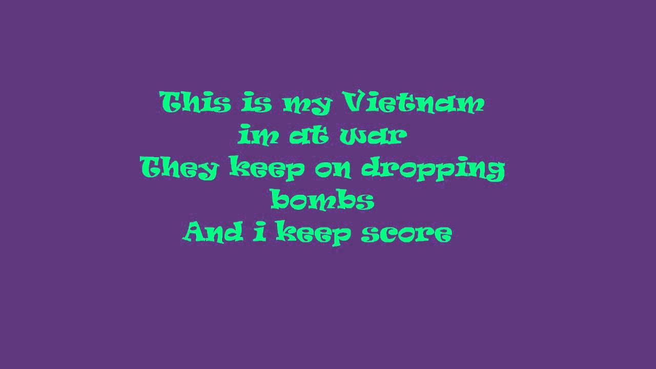 My Vietnam- P!nk  LYrics