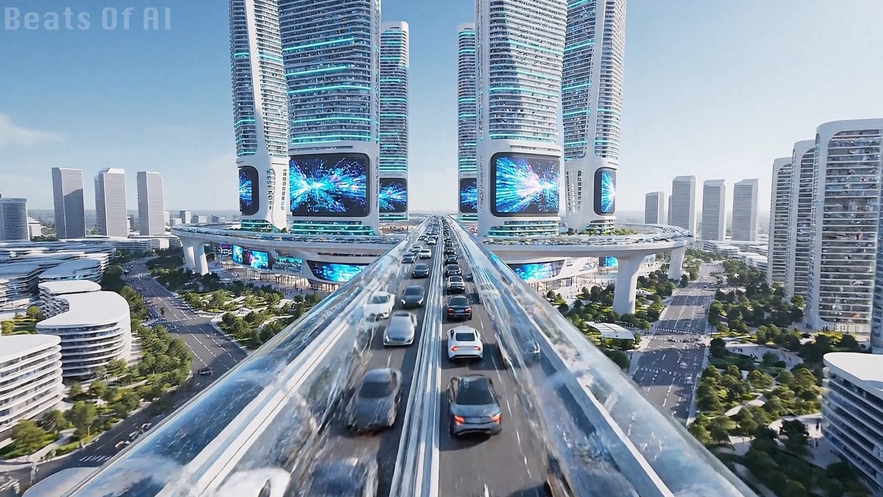 Future City 2225 A Cinematic Look Into Humanity’s Next Era (4K)