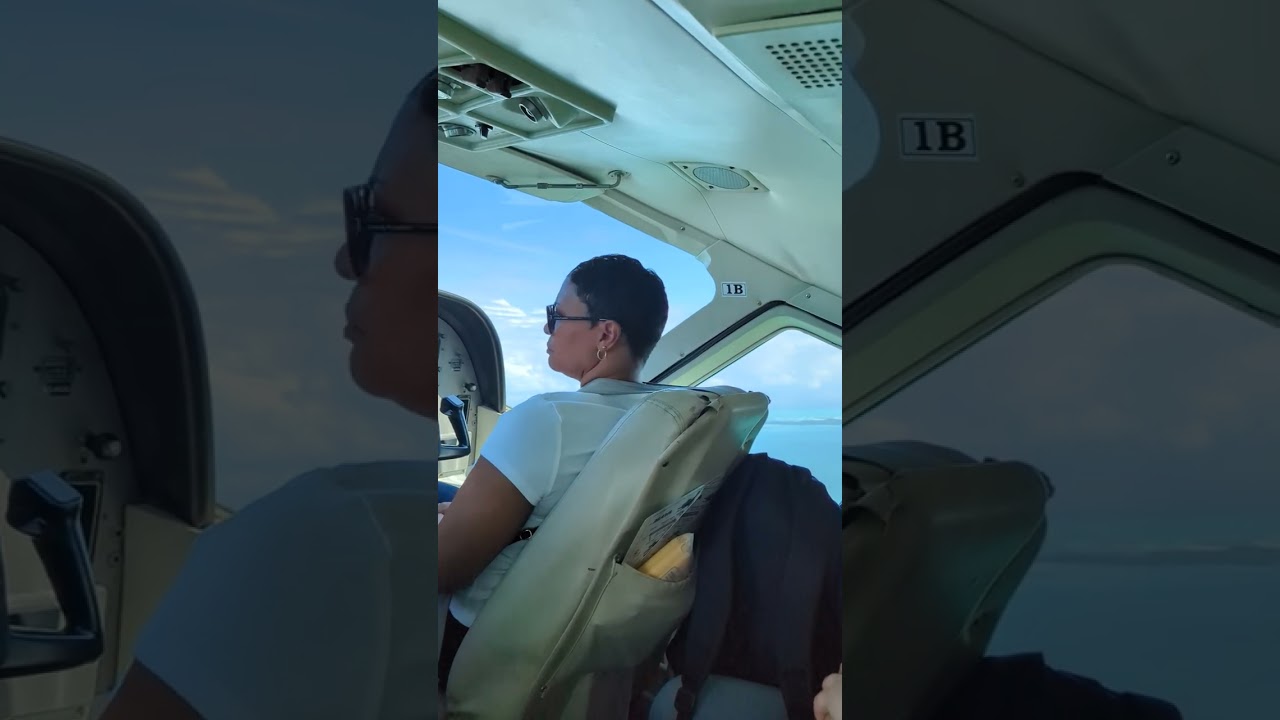 Just touched down in Belize and already got a job as a co-pilot.