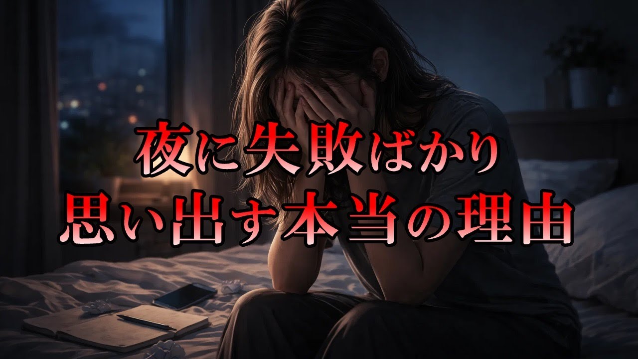 【夜に失敗ばかり思い出す本当の理由】脳が仕掛ける“反芻思考”の罠由