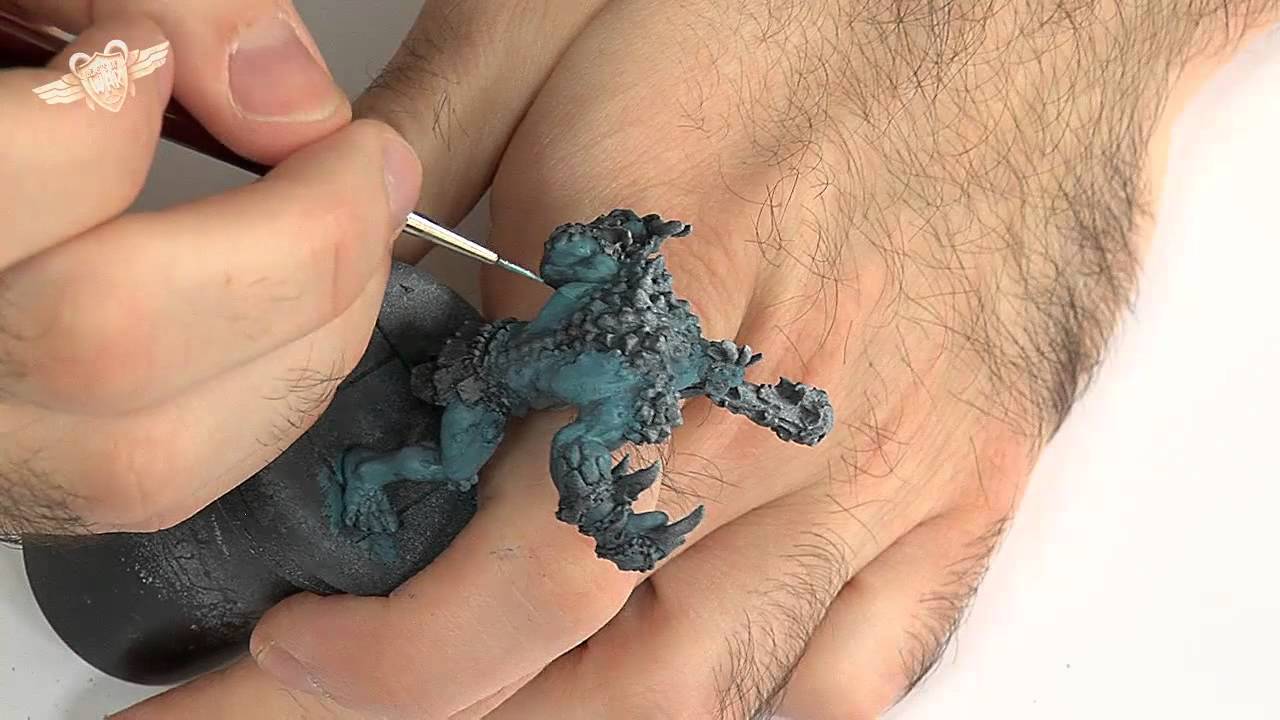 How to Paint: Trollblood Pyre Troll... part 1 (3 Colours Up: Hordes Painting Tutorial)