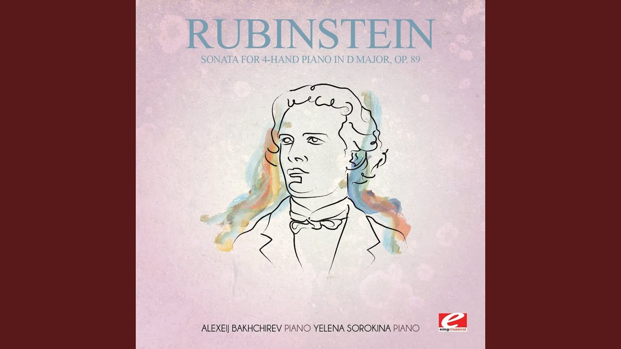 Sonata for 4-Hand Piano in D Major, Op. 89: I. Moderato con mono