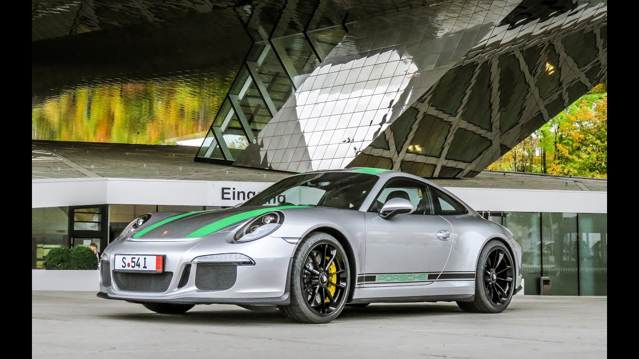 600'000$ PORSCHE 911R IN STUTTGART ! STARTUP & ACCELERATION