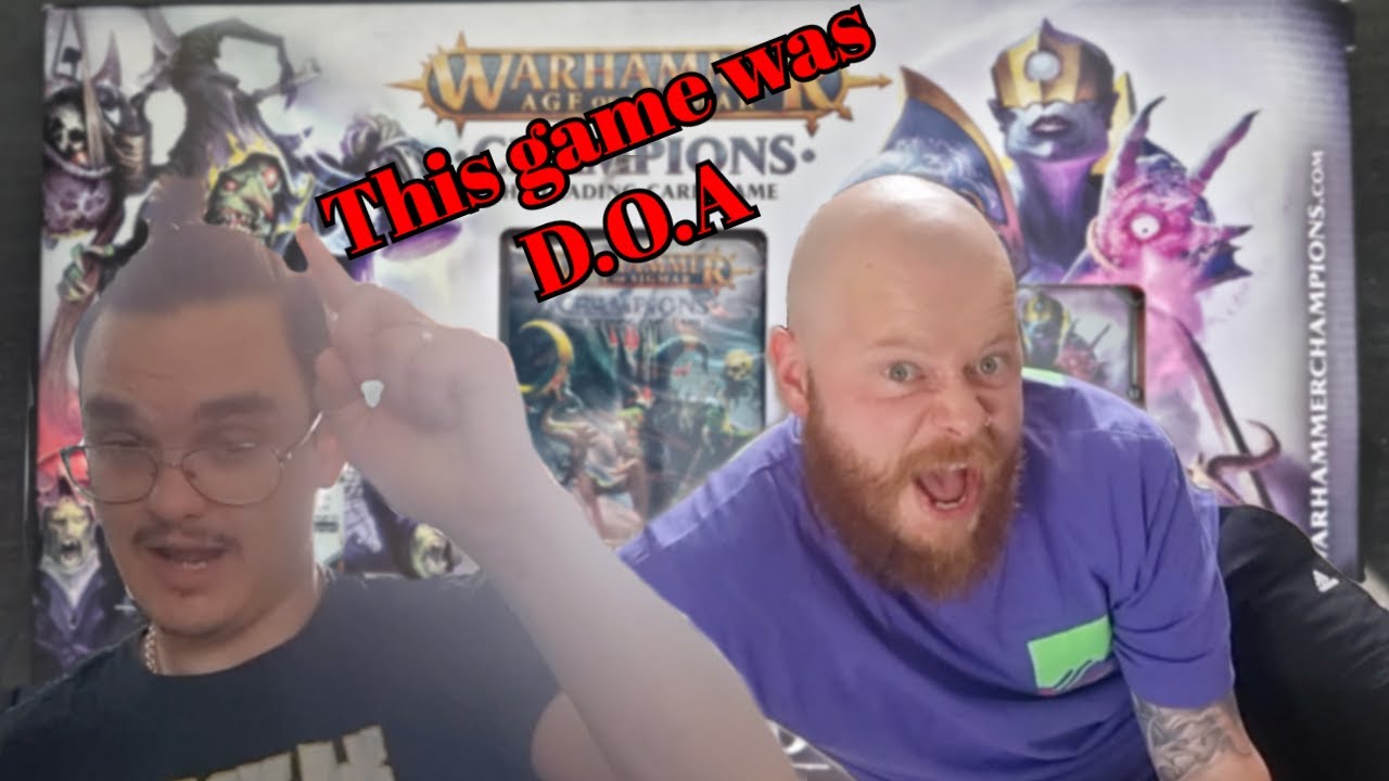 Two idiot's play Warhammer AOS Champions TCG