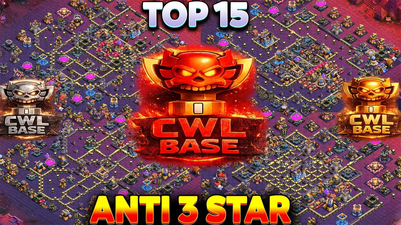 TH18 CWL Base 🔥TH18 War Base Anti 3 Star | Top 1 CWL Layout 2026