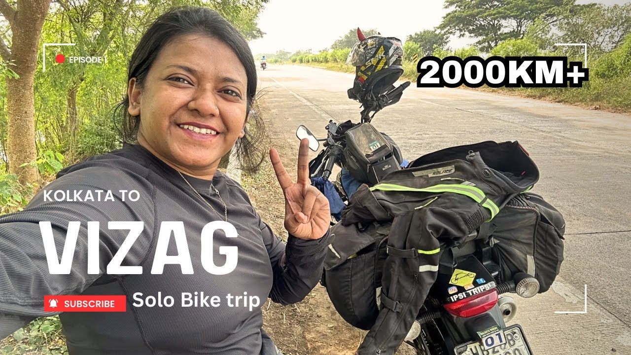 1️⃣Kolkata to Vizag solo trip with Avenger 160 || Day 1 || Ipsi tripsi 