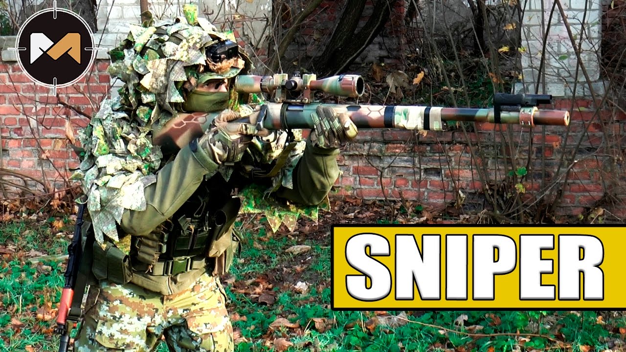СНАЙПЕР С АВТОМАТОМ // SNIPER WITH AK74 / СТРАЙКБОЛ / AIRSOFT