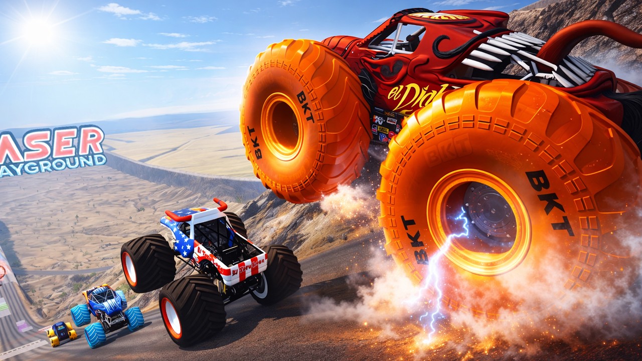 Epic High Speed monster trucks jumps stunts & crashes #142 | BeamNG Drive