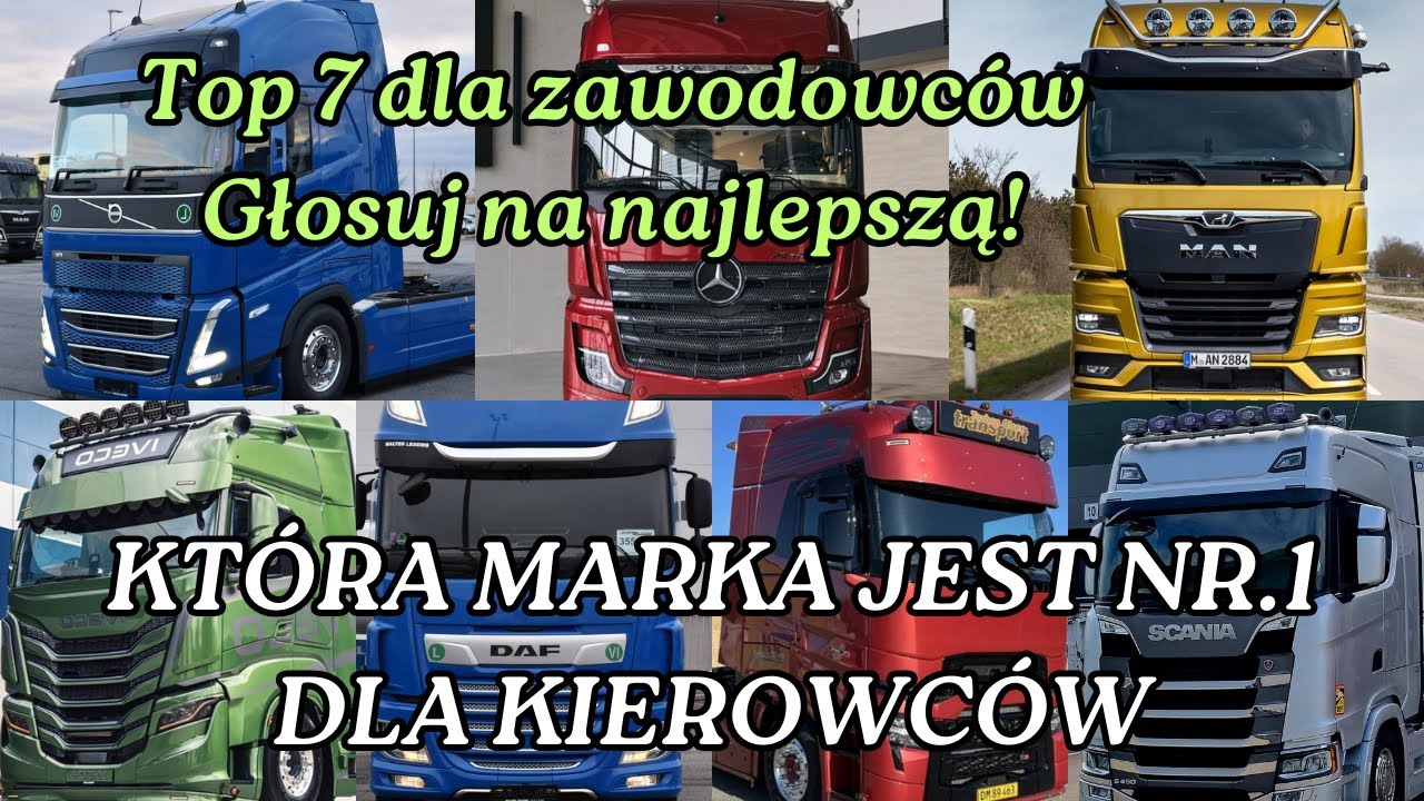 WYBIERAMY NAJLEPSZĄ MARKĘ CIĄGNIKA SIODŁOWEGO - ODDAJ SWÓJ GŁOS! 