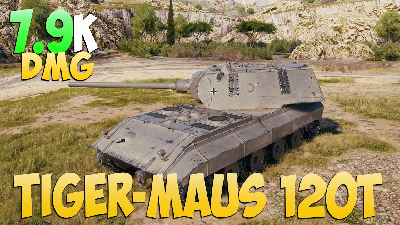 Tiger-Maus - 6 Kills 7.9K DMG - Стойкий! - Мир Танков