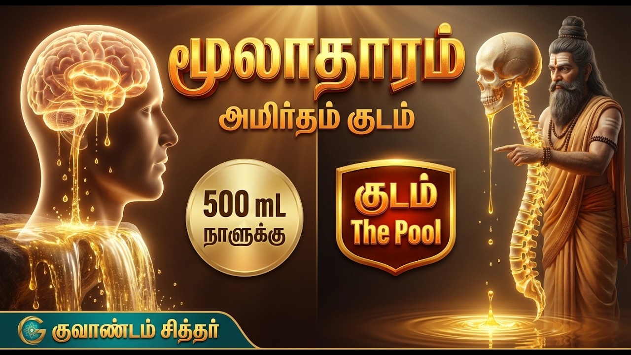 மூலாதாரம் = அமிர்தம் குடம்! மூளை திரவம் எங்கே தேங்குகிறது? | Mooladharam CSF Pool
