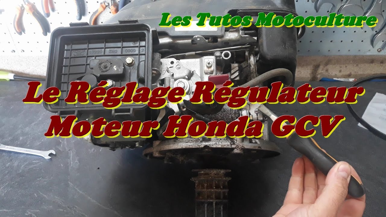 Problème régime Honda ? Le réglage régulateur GCV 135/160 !