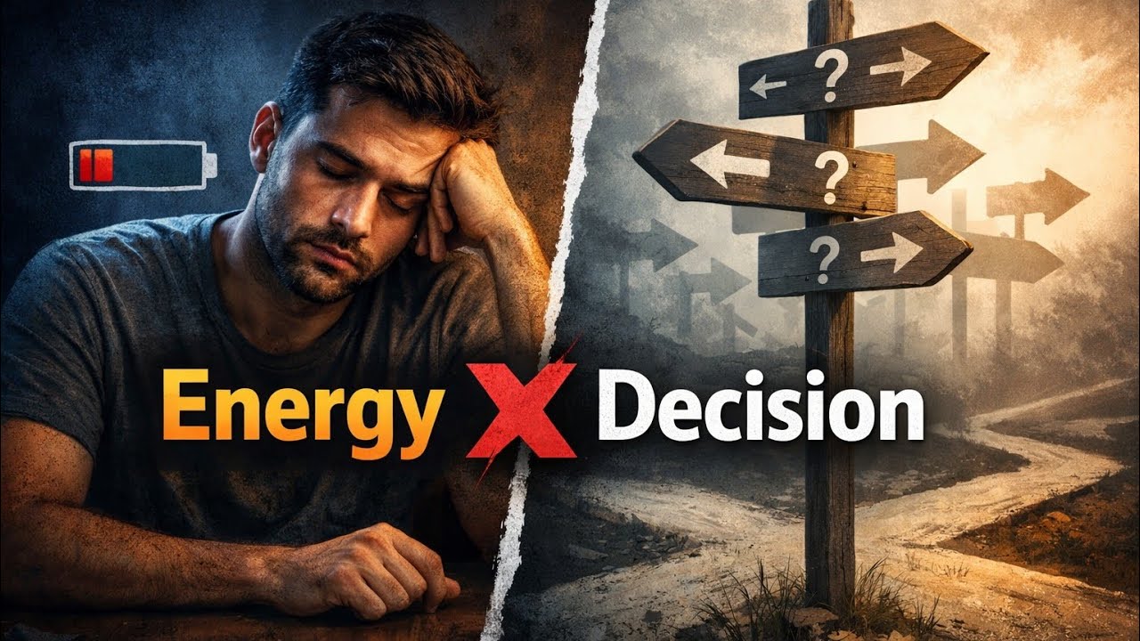 Energy System बिघडला की Decision System बिघडतो | Decisions Are Weak Because Your Energy is Broken