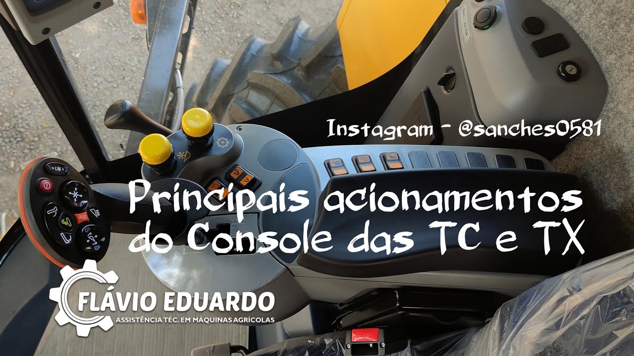 TC e TX - Principais Acionamentos do Console das novas colheitadeiras TC e TX