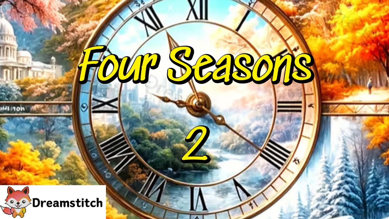 Four Seasons 1 #dreamstitch  #flosstube  #pointdecroix #unboxing #embroidery  #stampedcrossstitch