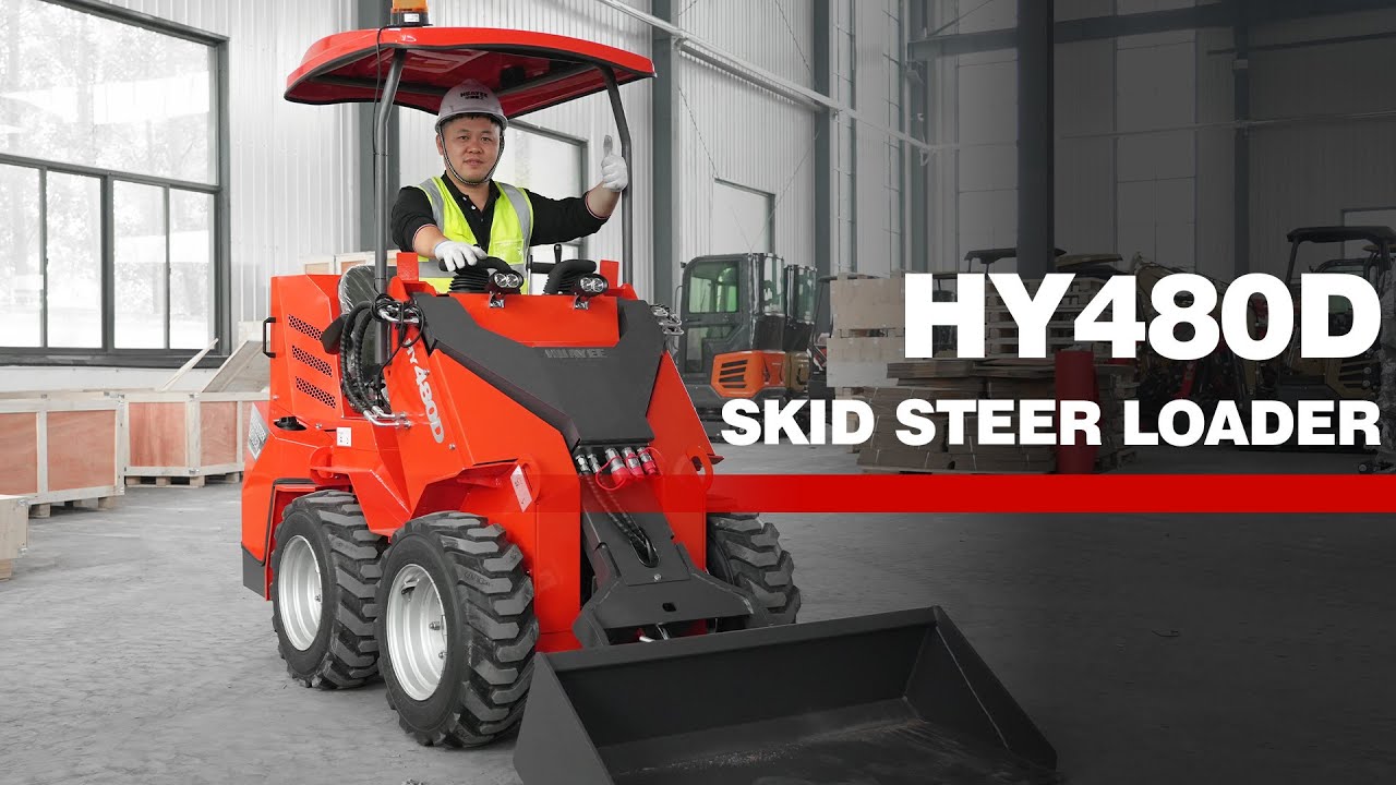 HY480D Sit-On Mini Loader with Honda Power #miniskidsteer #huayee #excavator