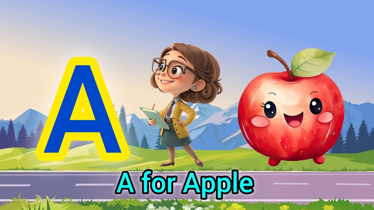 A to Z ABCD Alphabet Learning | A for Apple 🍎 | Kids Learning Video