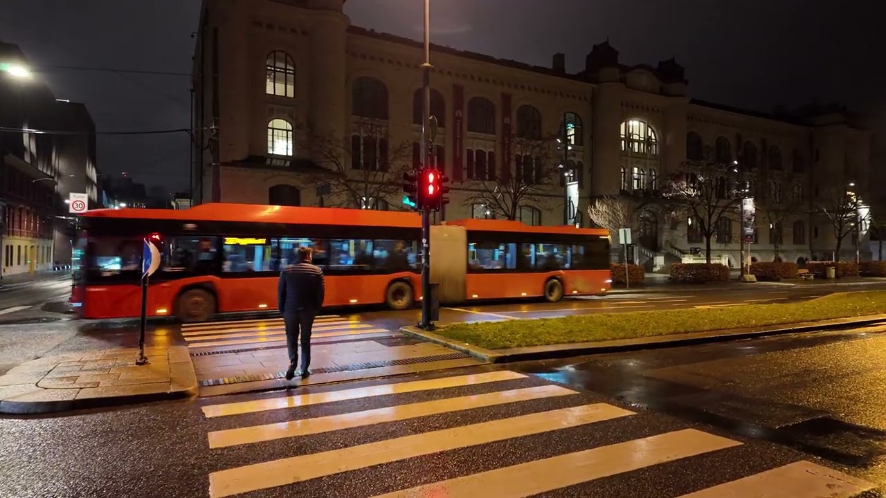 Oslo Nightlife Walk 🇳🇴 EMPTY Bars, Lights & Rainy City Streets | Norway 4K Night Tour 🇳🇴🇳🇴