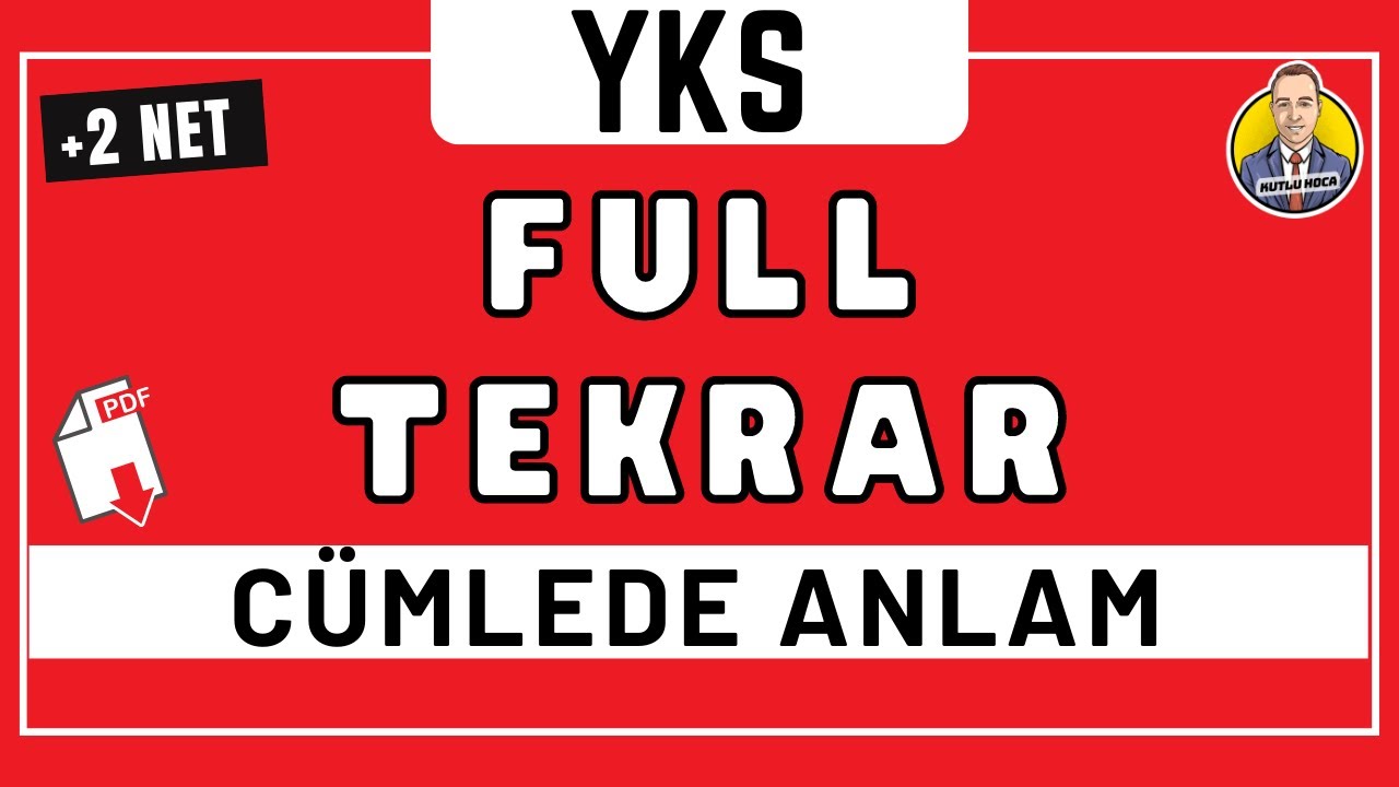 TYT Türkçe Cümlede Anlam Full Tekrar | 2022 TYT Türkçe Soruları | Kutlu Hoca