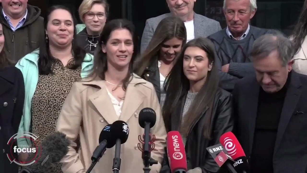 Ex-Gloriavale girls and lawyers talk to the Press after the historic Employment Court win!