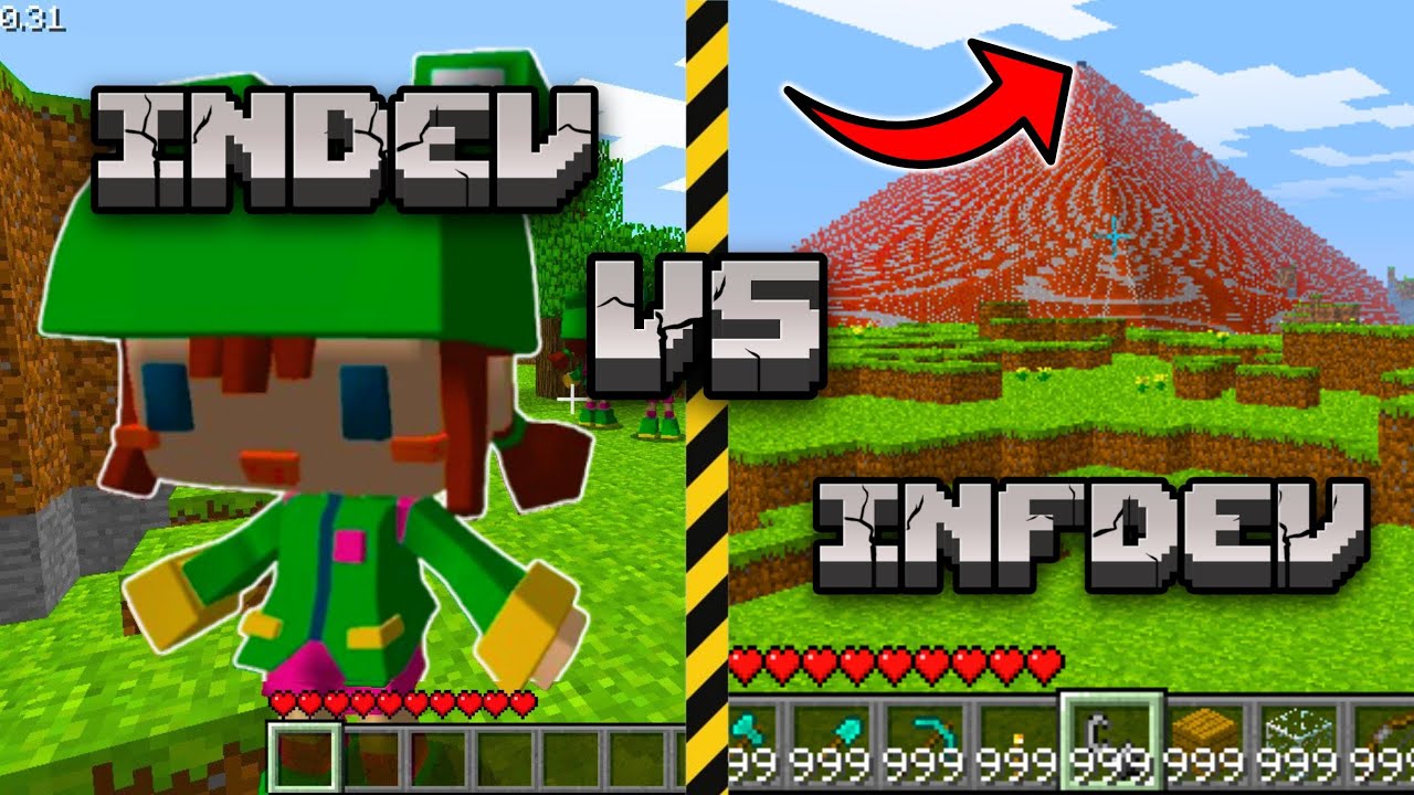 Indev против Infdev &ndash; САМЫЕ СТРАННЫЕ версии Minecraft за всю историю.