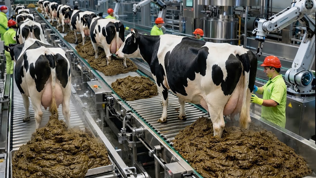 Inside the Cow Dung Power Factory | From Animal Waste to Electricity (Full Process)