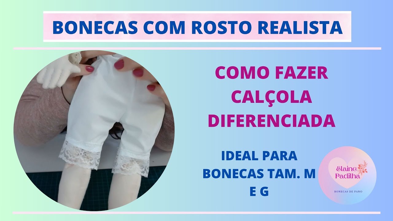 Como fazer uma calçola de boneca de pano bem estilosa