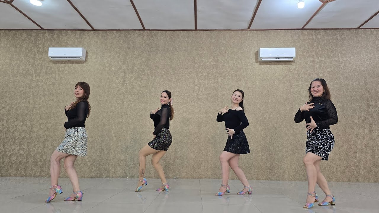 Mari Berdansa Denganku - Line Dance // Improver - Demo #mariberdansa #aurakasih #odspku #covermusic 