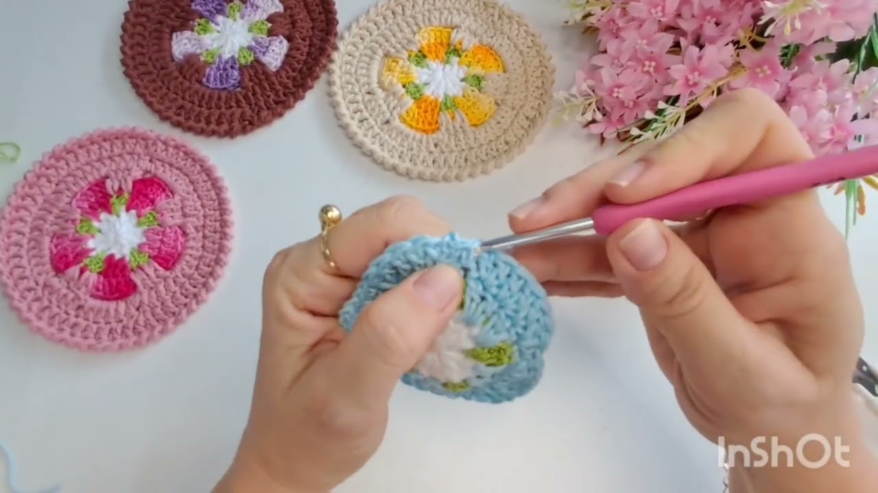 PORTA COPO - flor de laranjeira por Alba Andrade