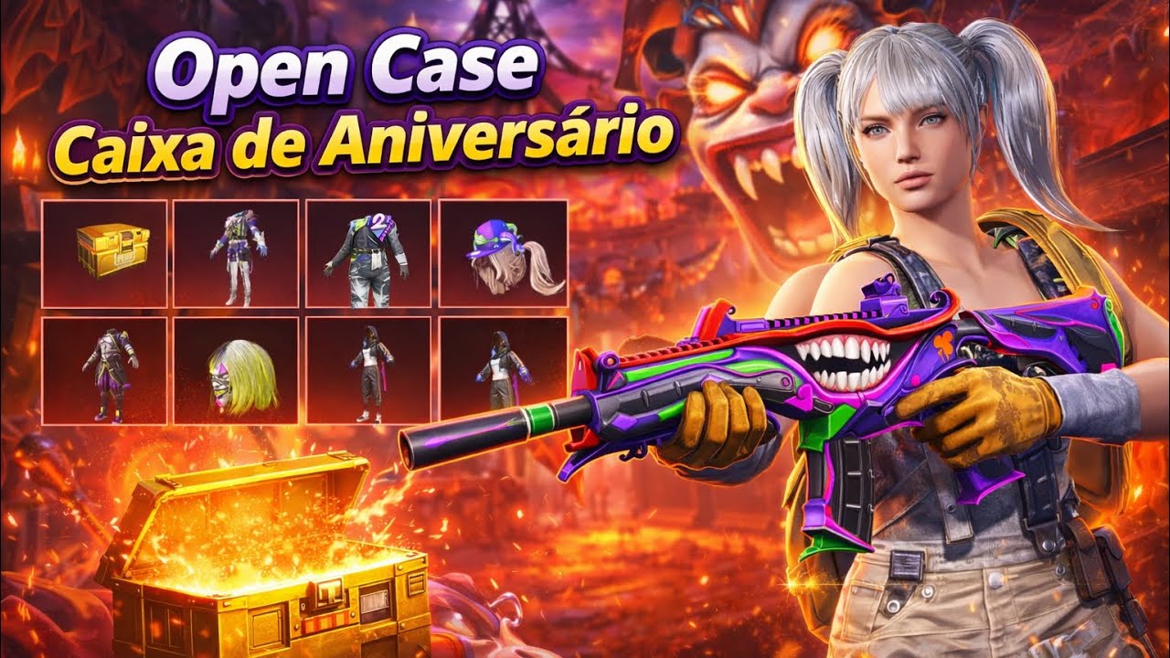 OPEN CASE NOVA CAIXA ANIVERSÁRIO | TRAJE DO BOMBEIRO VOLTOU PUBG MOBILE 