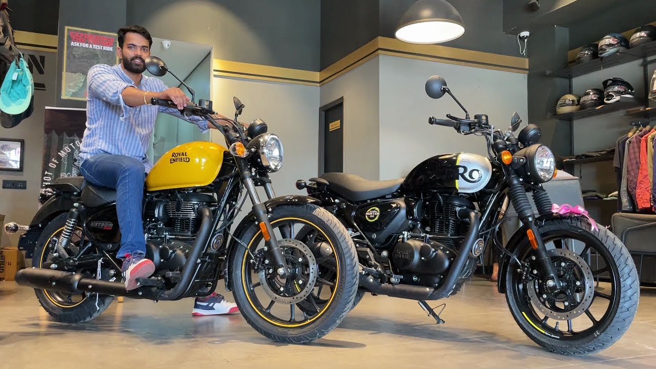 Royal Enfield Hunter 350 против Meteor 350 — разница ₹40 тыс. Какой выбрать? Сравнение