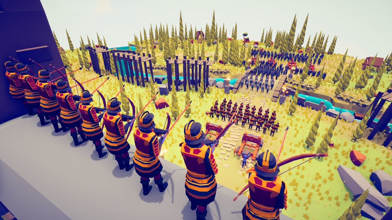 CAN 200x MONGOL SOLDIER CAPTURE MEDIEVAL CASTLE? - Totally Accurate Battle Simulator TABS