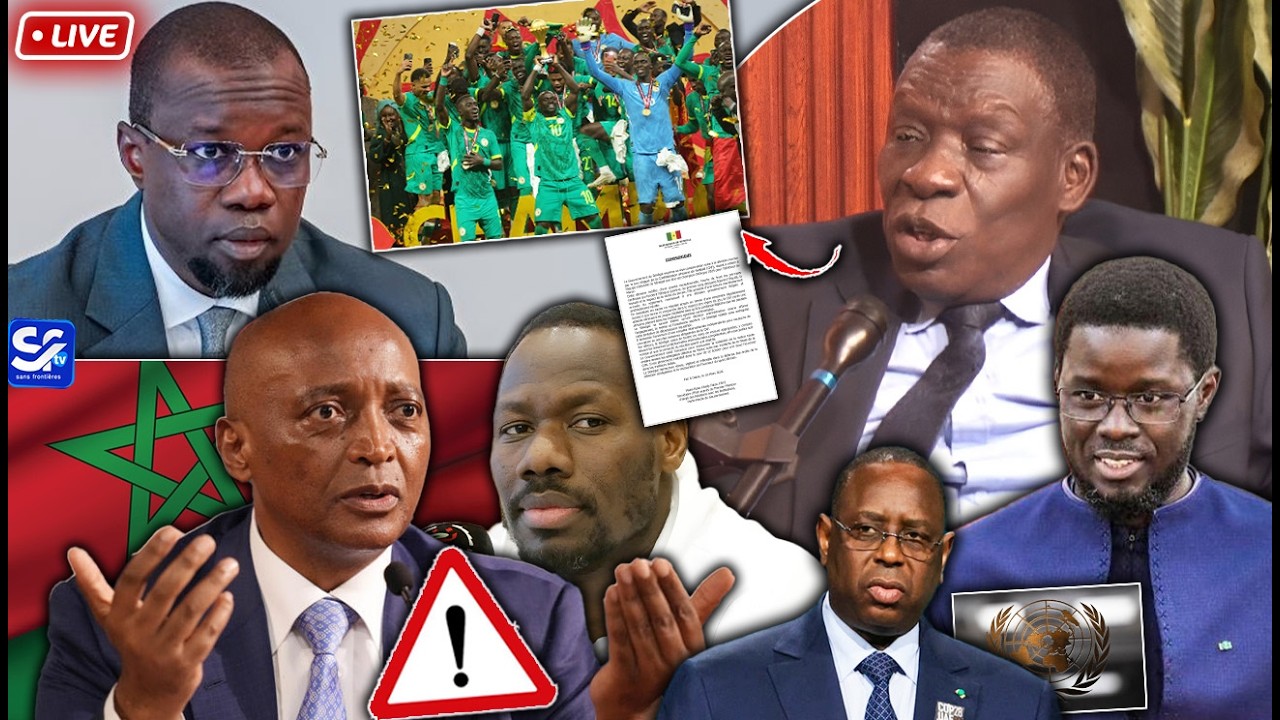 [🛑LIVE ] Nouvelle victoire du Sénégal contre Maroc & CAF ? SONKO & DIOMAYEvont… Farba Senghor parle!