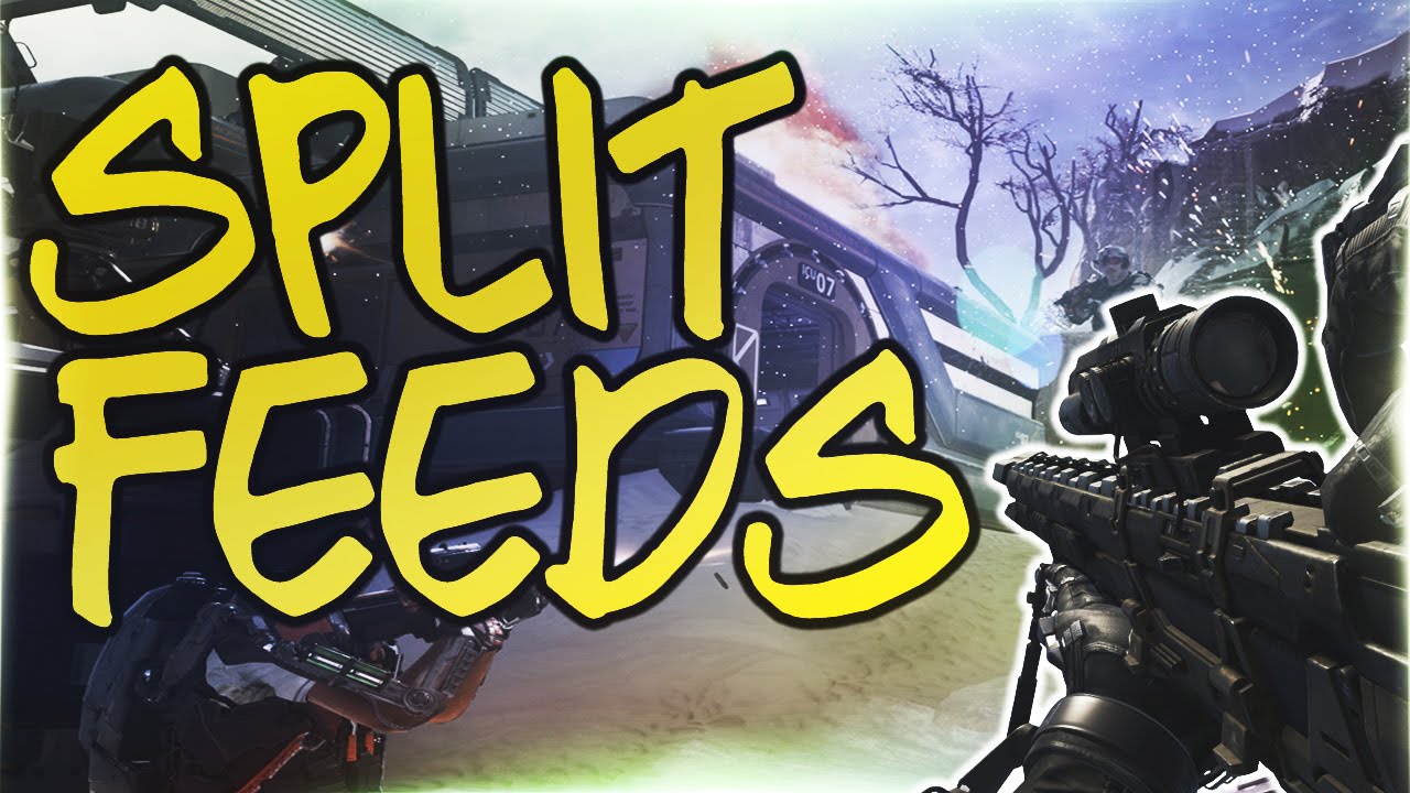 CALL OF DUTY: SPLIT FEEDS!! (AW With Clip)