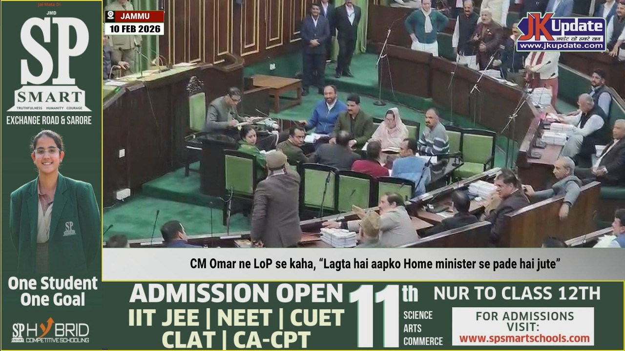 CM Omar ne LoP se kaha, “Lagta hai aapko Home minister se pade hai jute”