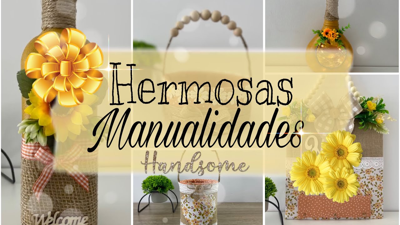 Hermosas Manualidades  para Decorar tu hogar 😍🧡 / Ideas recicladas / artesanato