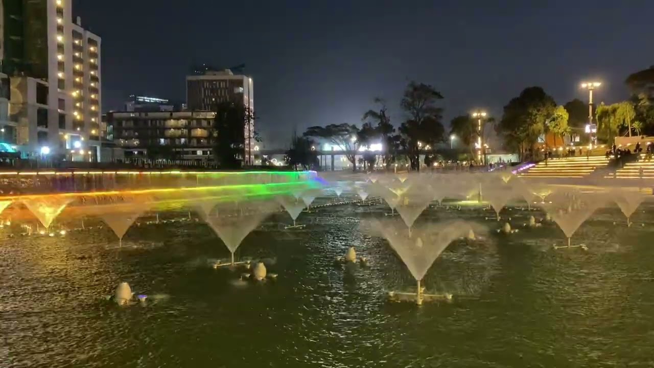 Riverside Park at night 